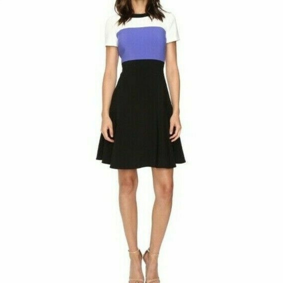 NWT Kate Spade Color Block crepe dress - Picture 3 of 6